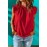 Red Ruffled Ribbed O-neck Sleeveless Top